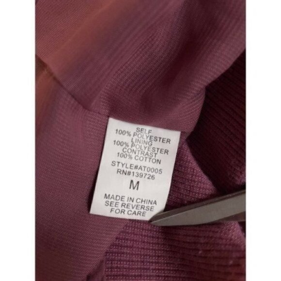 Ballet Core Honey Punch Silky Cardigan Jacket Mauve Women’s Size Medium Spring - Picture 9 of 12